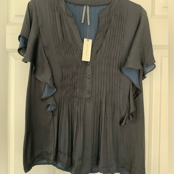 Anthropologie Ruffled Pintucked Blouse - Picture 2 of 11